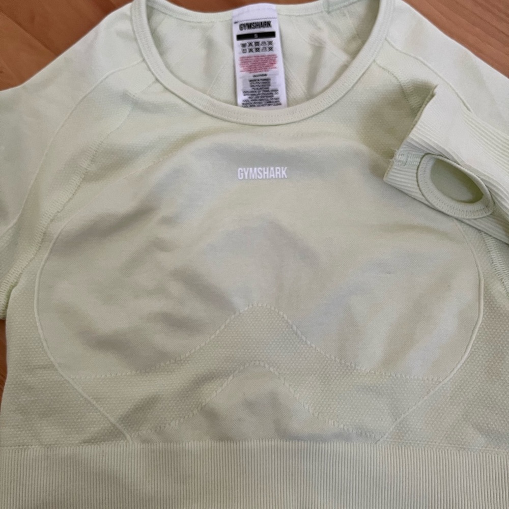 GYMSHARK flex sport long sleeved crop top NWOT - Picture 6 of 8